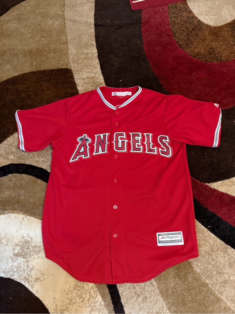 MLB California Angels, Mike Trout baseball jersey size M